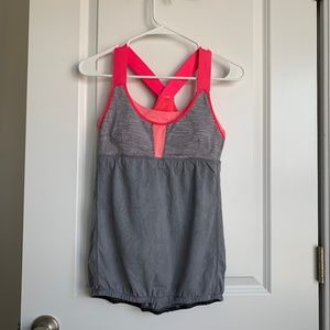 Lululemon Pink My Heart Races Racerback tank